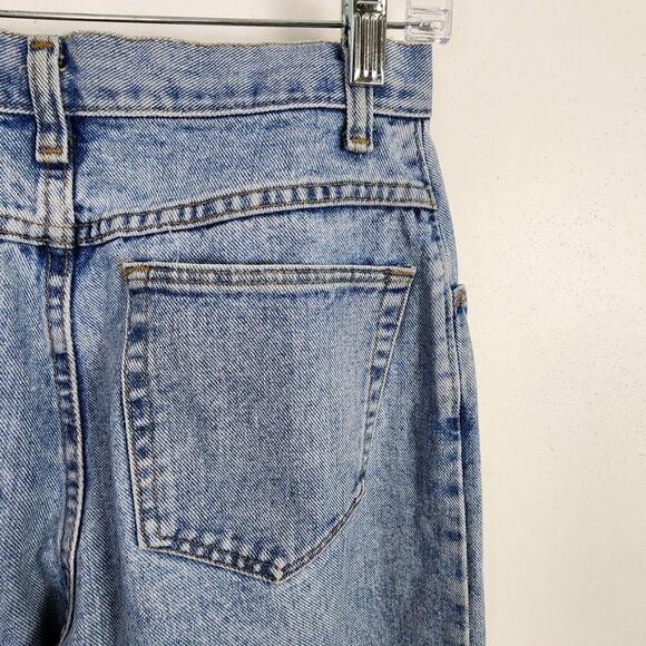 Wrangler Light Wash Rigid Denim Mom Jeans Size 10 x 32 High Rise 90s Vintage - Picture 8 of 9